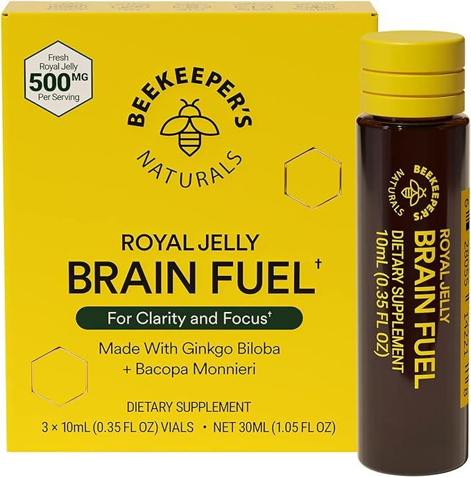 BEEKEEPER'S NATURALS B.LXR Brain Fuel - Memory, Focus and Clarity Liquid Formula, Supports Produc... | Amazon (US)