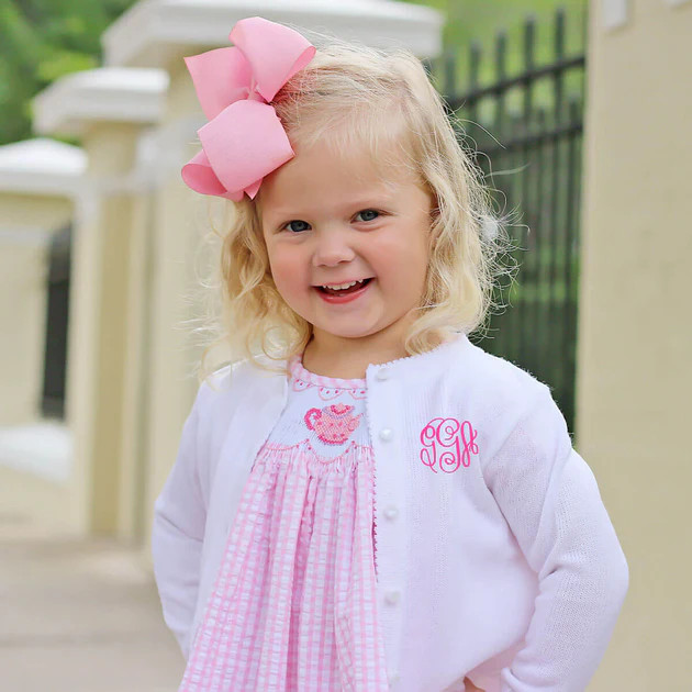 White Button Up Sweater | Classic Whimsy