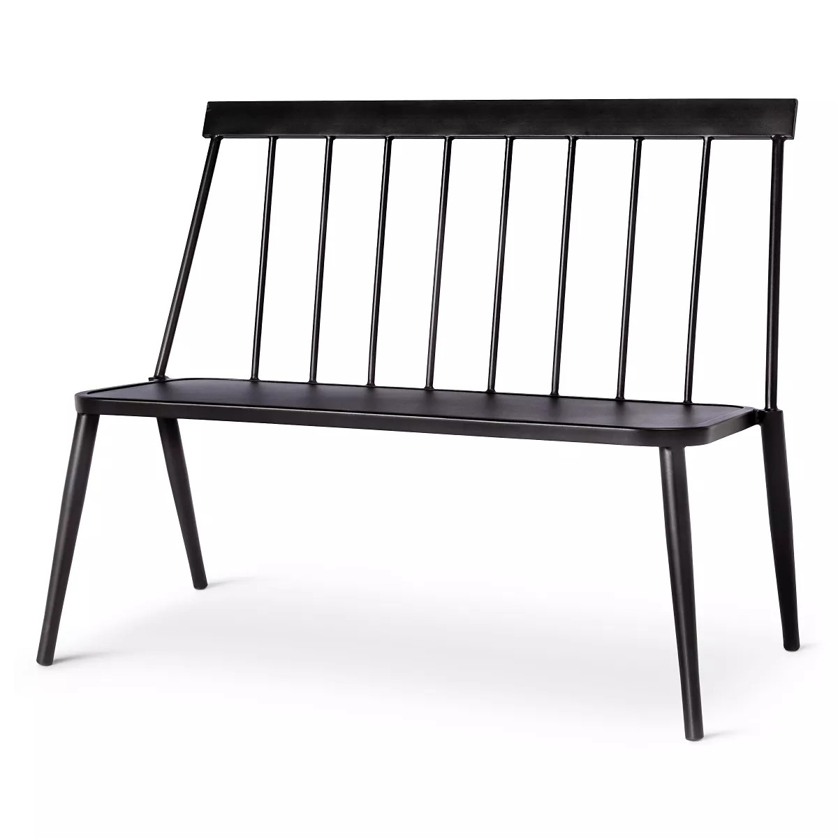 Windsor Metal Stack Patio Bench Black - Threshold™ | Target