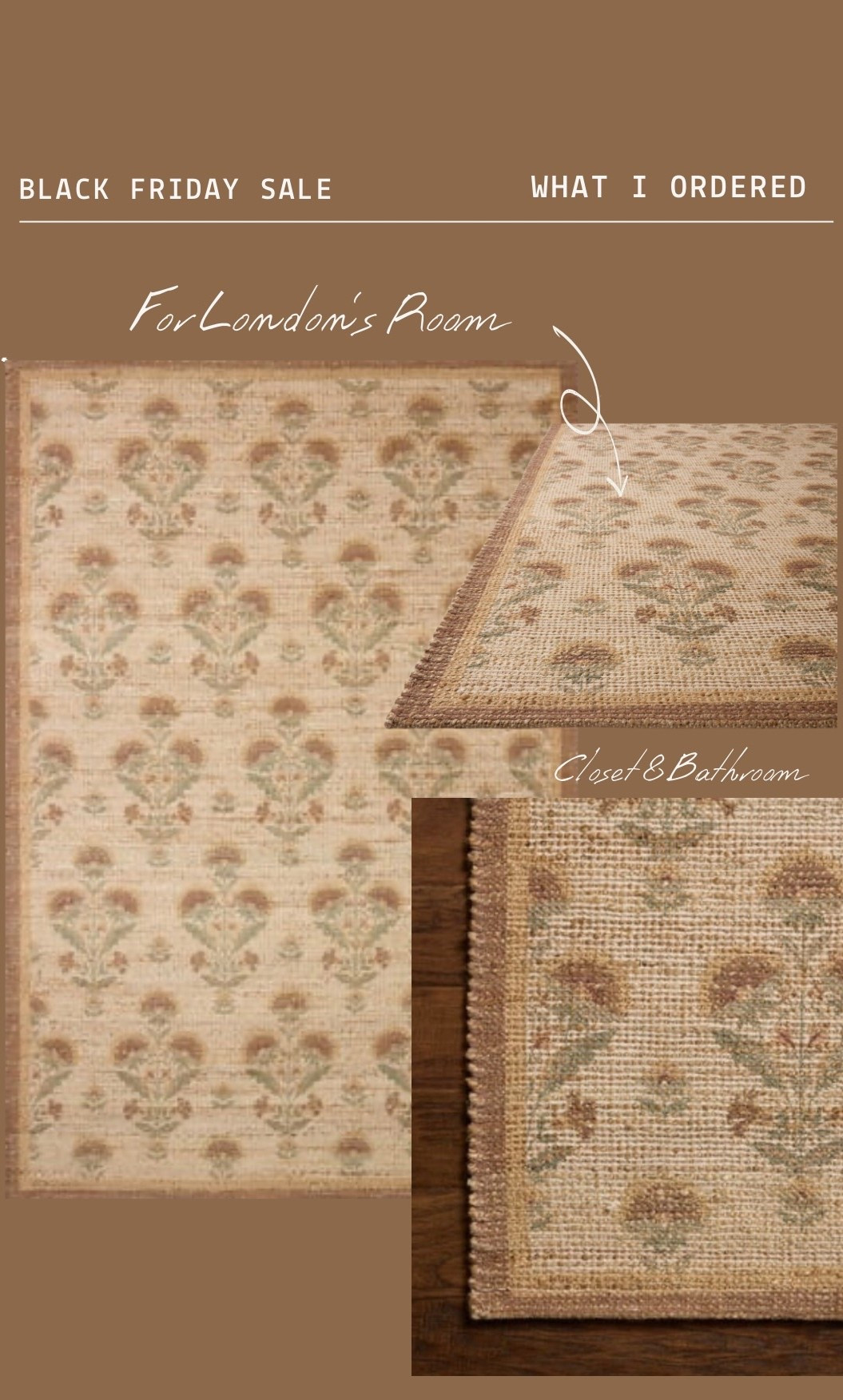 Rugs I ordered for London’s room. 3x5 for her closet and I loved this print so much I got two 2x3 for her bathroom. 

#LTKHome #LTKCyberWeek #LTKHoliday