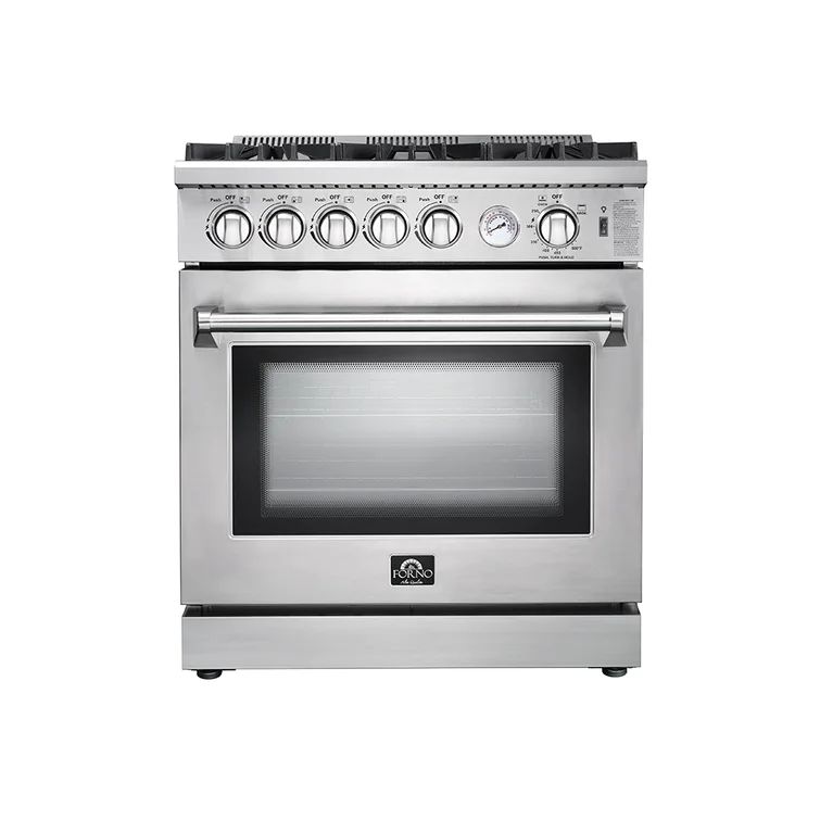 30″ 4.23 cu. ft. Freestanding Gas Range with Convection Oven | Wayfair Professional