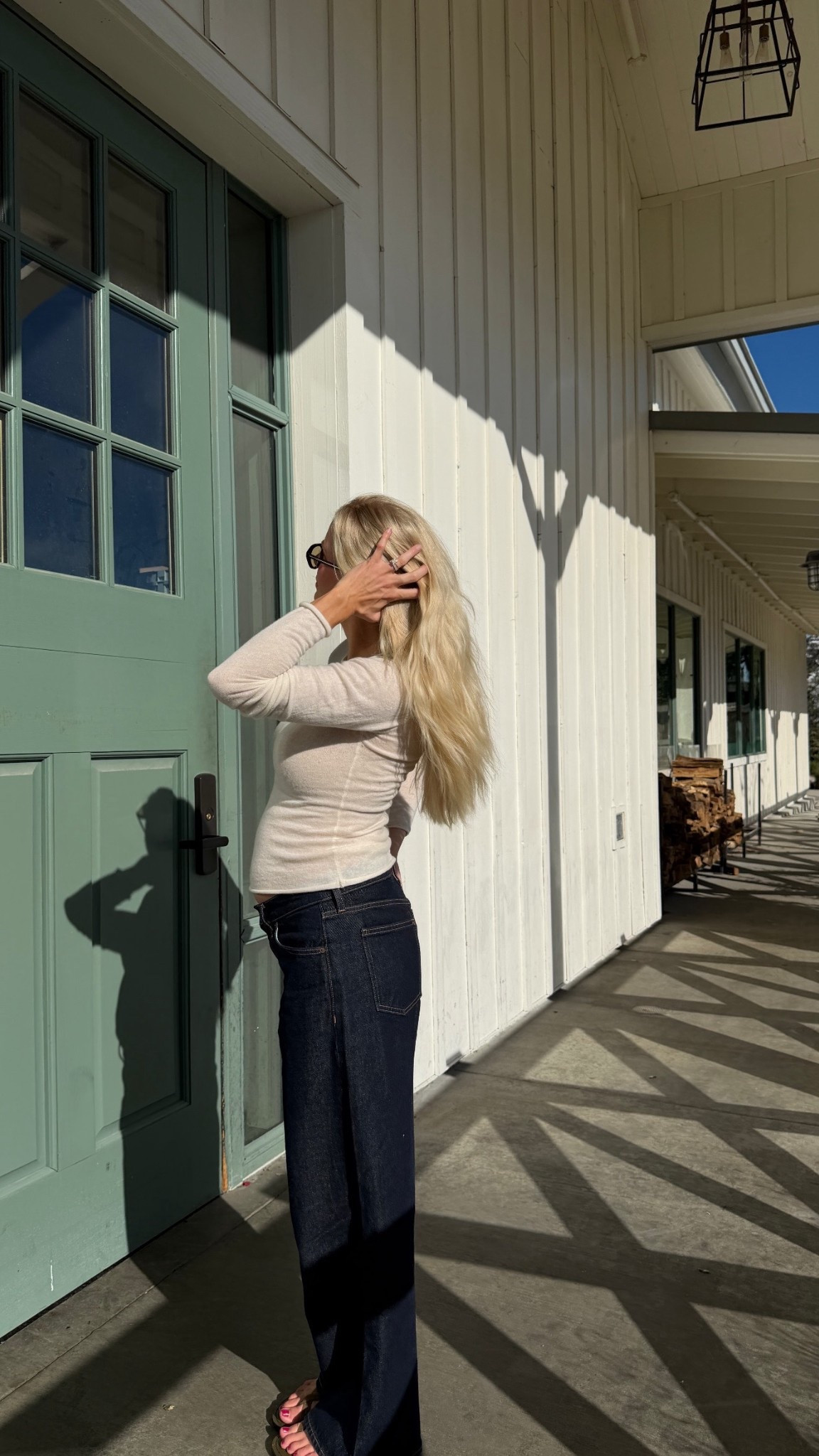 Wearing a medium in top (egret), 28 in jeans (sized up for pregnancy - low stock, linked similar), shoes run tts! #kathleenpost

Bump friendly, maternity outfit, casual chic, lunch date outfit



#LTKBump #LTKootd #LTKSeasonal