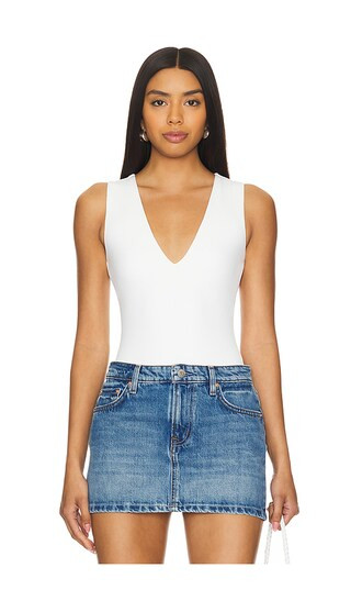 Scuba Deep V Body in White001 | Revolve Clothing (Global)