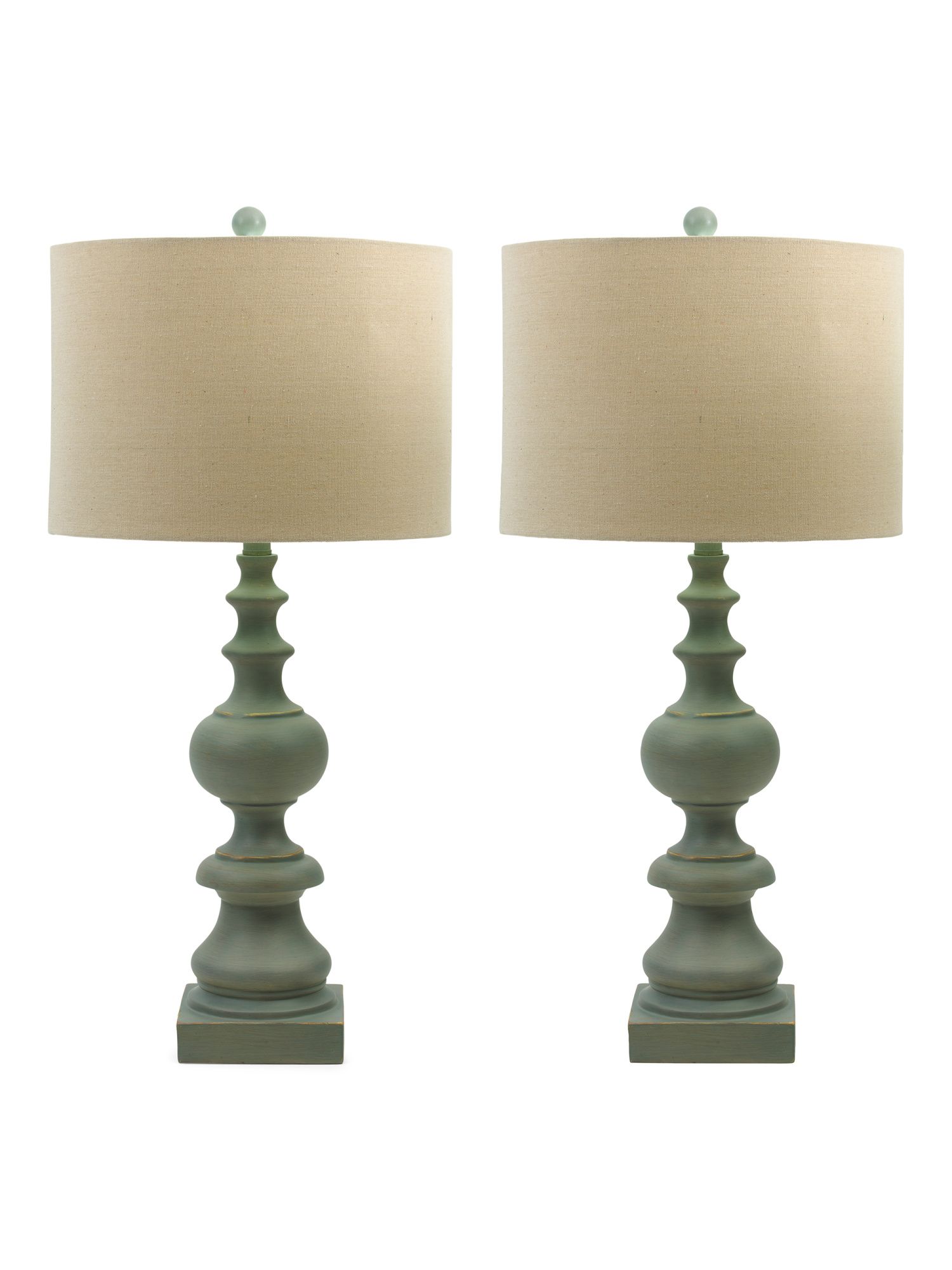 Set Of 2 30in Sandy Resin Table Lamps | TJ Maxx