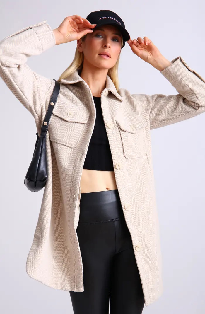 Longline Midweight Shirt Jacket | Nordstrom