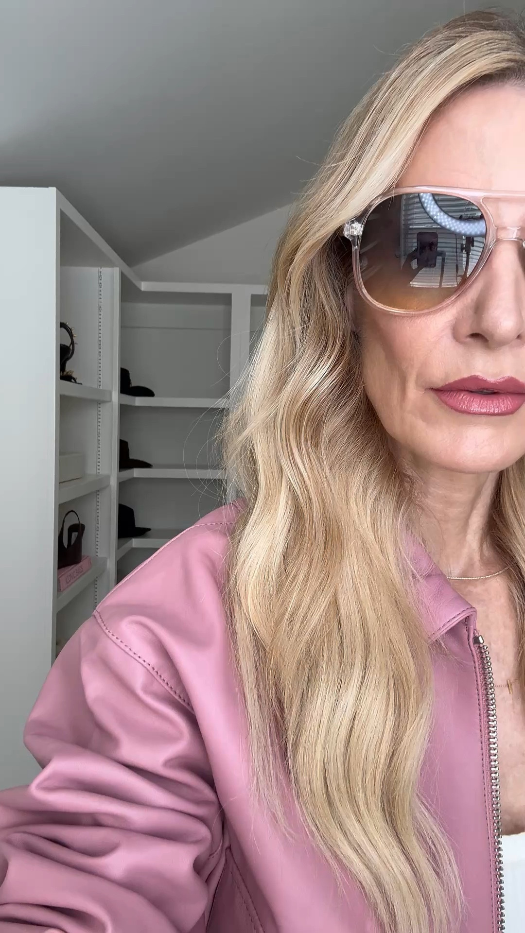 Pink perfection for today’s OOTD 💕 I’m obsessed with this gorgeous pink leather bomber jacket—such a fun pop of color for spring. I paired it with these under-$100 Levi’s in the perfect slouchy straight leg fit and finished the look with this incredibly chic tan suede clutch. Effortless, elevated, and so easy to wear.

Everything runs true to size: wearing an XS in the jacket and 24 in the denim. Linked for you! ✨



#LTKOver40 #LTKootd #LTKgrwm