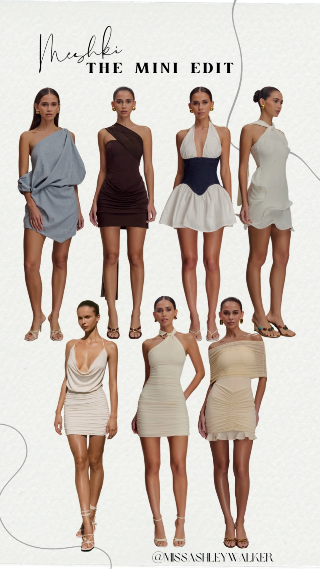Your dream mini line-up—refined and ready. #dresses #minidress #outfit 

#LTKSummerEdit #LTKSeasonal #LTKParties
