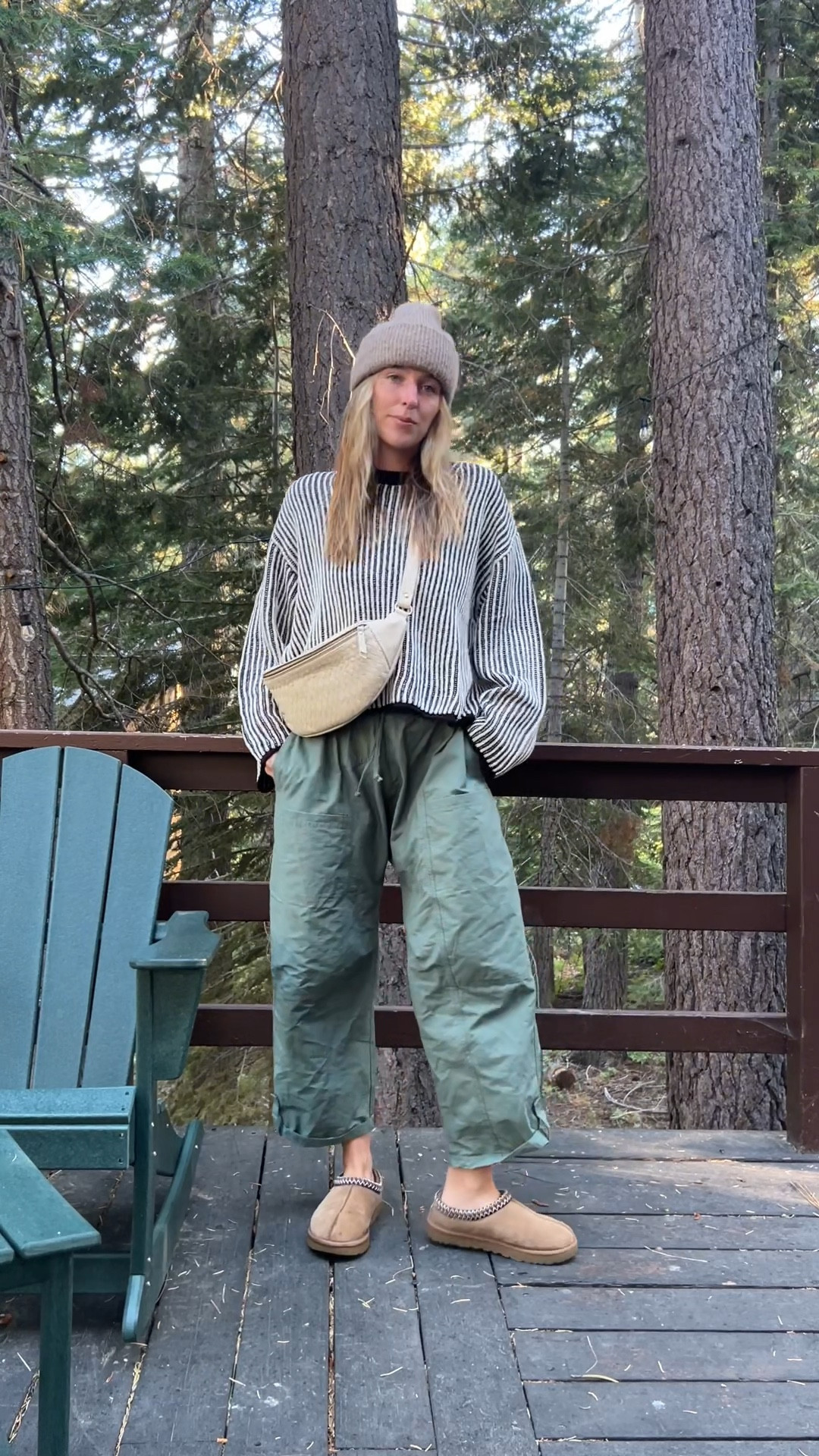 Jumped on the fp movement train and I get it now. These pants are perfectly light weight and so comfy! The knit waistband is everything to me. Wearing a size small. 

H&M sweater is a great not so basic for fall. Wearing a Large

Shoes are tasman uggs — can’t recommend enough!!! 

Hat is old zara

Bag is Mandrn 

#LTKstyletip #LTKfindsunder100 #LTKSeasonal