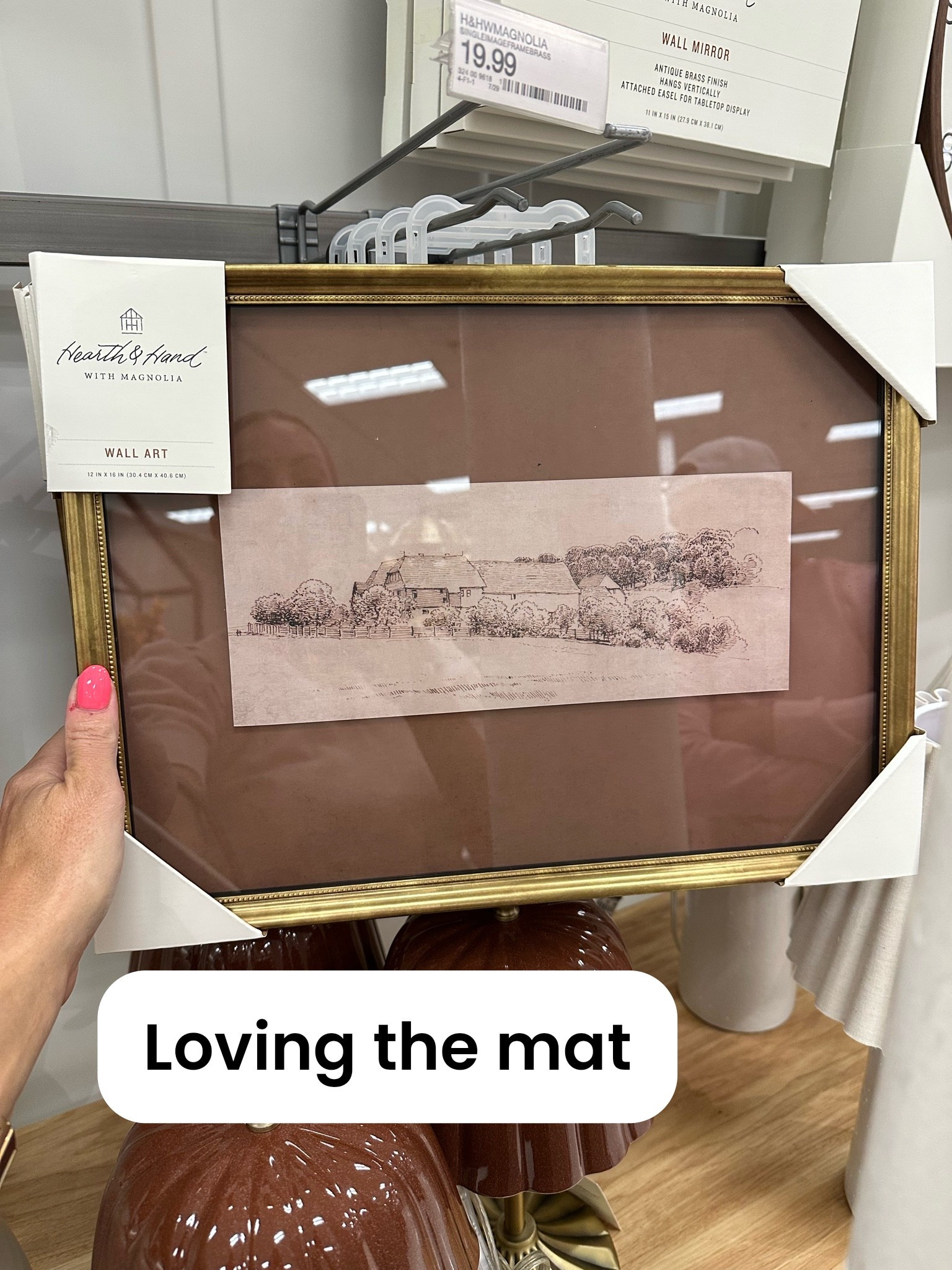 Loving the print and the brown mat