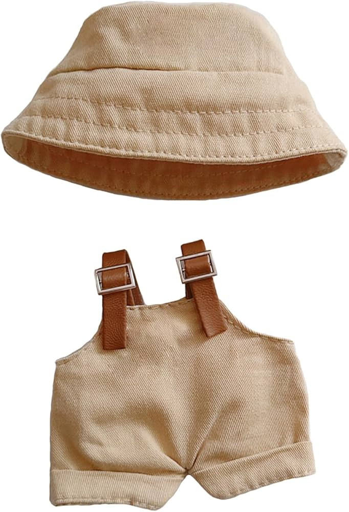 17cm Clothes Set(NO Doll),Hat & Overalls Set for 17cm Accessories Suit,Stylish Adorable Dolls Clo... | Amazon (US)