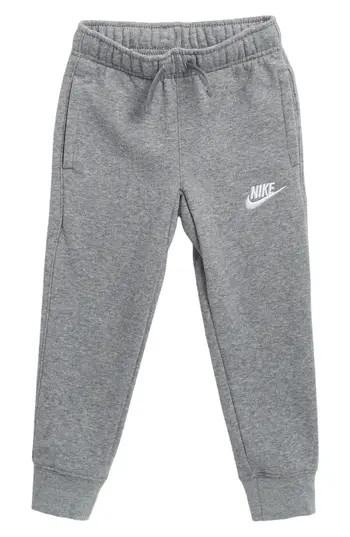 Nike Club Fleece Club Ribbed Pants in Carbon Heather at Nordstrom Rack, Size 4 | Nordstrom Rack