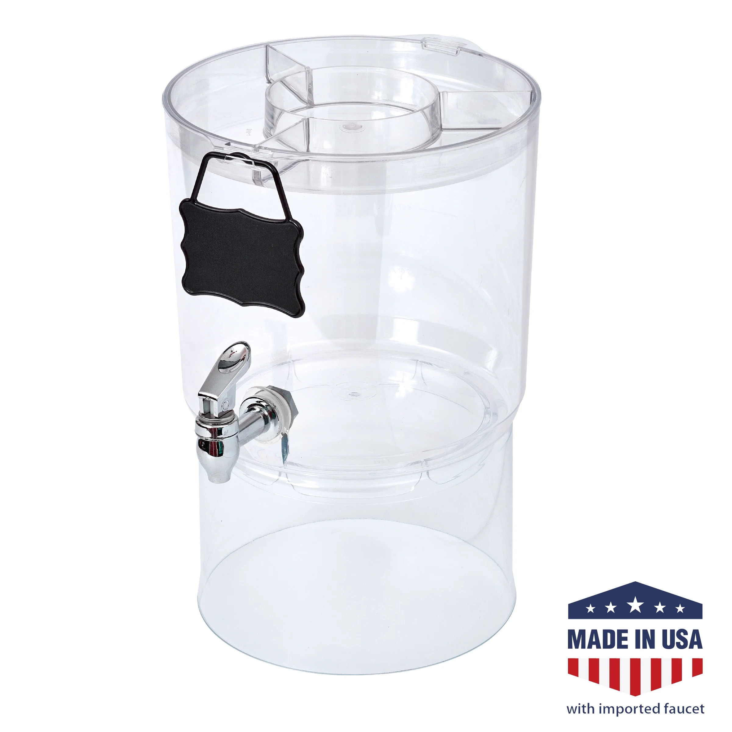 Buddeez 2.0 Gallon Party Top Beverage Dispenser, Clear | Walmart (US)