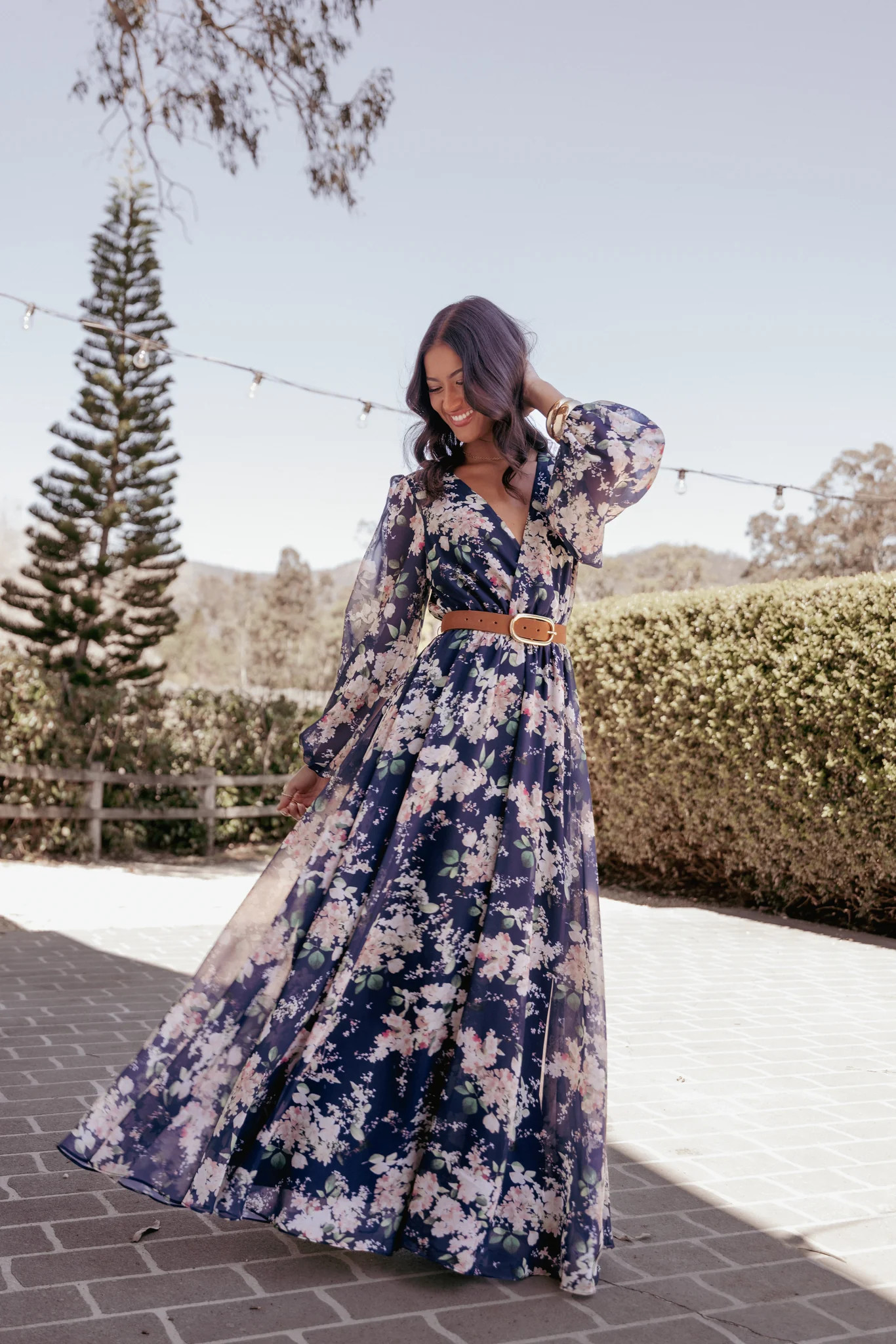 Anisa Maxi Dress - Navy Floral | Petal & Pup (US)