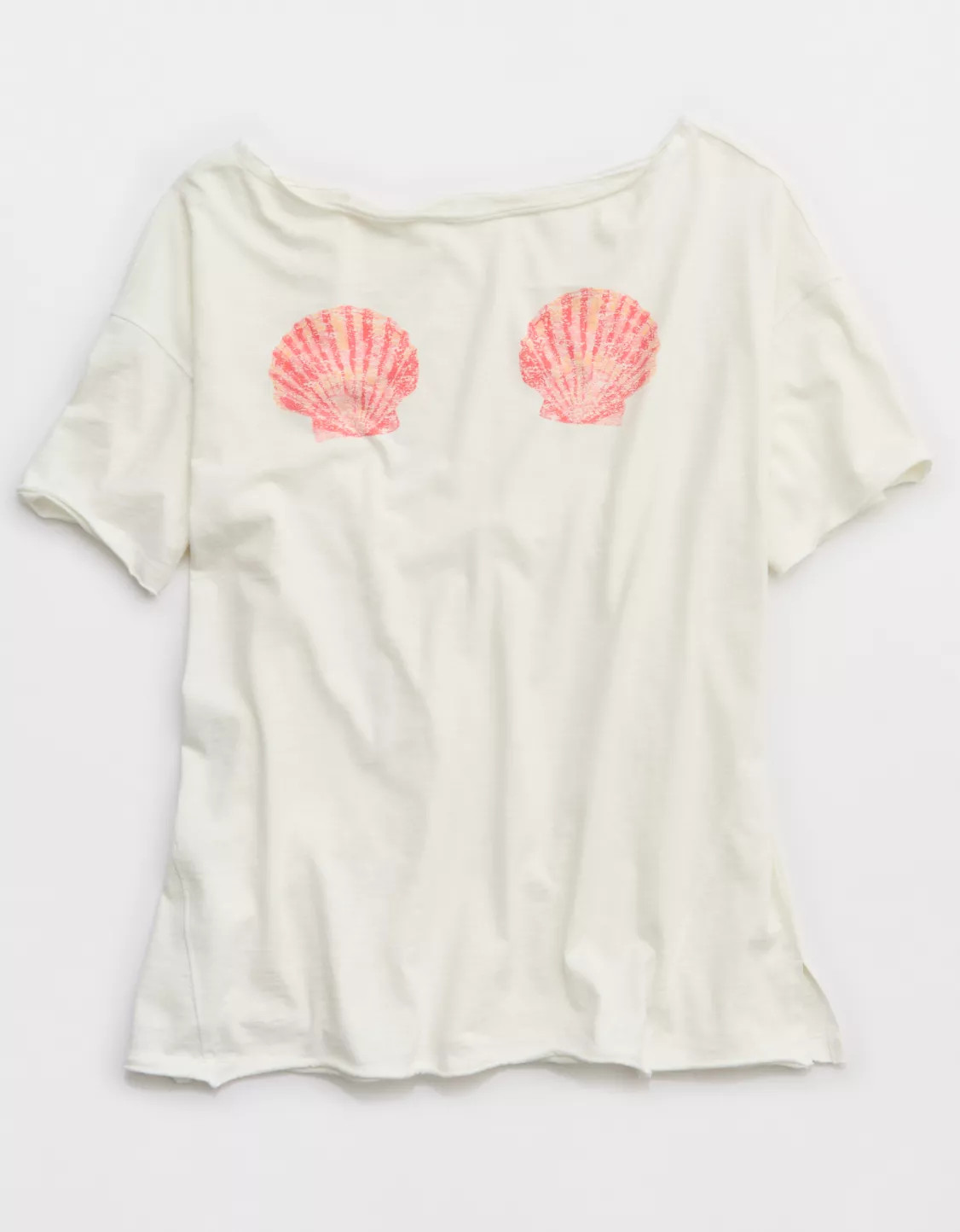 Aerie Off The Shoulder Oversized Boyfriend T-Shirt | Aerie