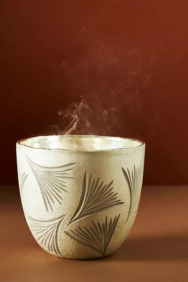 Autumn Splendor Glass Candle By Anthropologie in Silver Size S | Anthropologie (US)