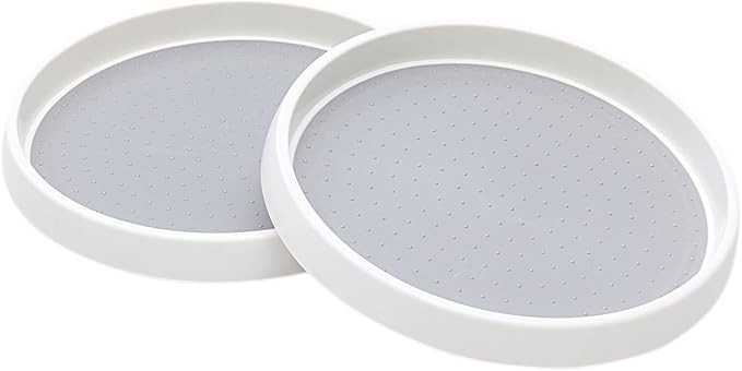 Pantry Lazy-Susan Turntable Cabinet Organizer - 10-inch Non-Skid Spin Spice Rack - 2 Pack Lazy Su... | Amazon (US)