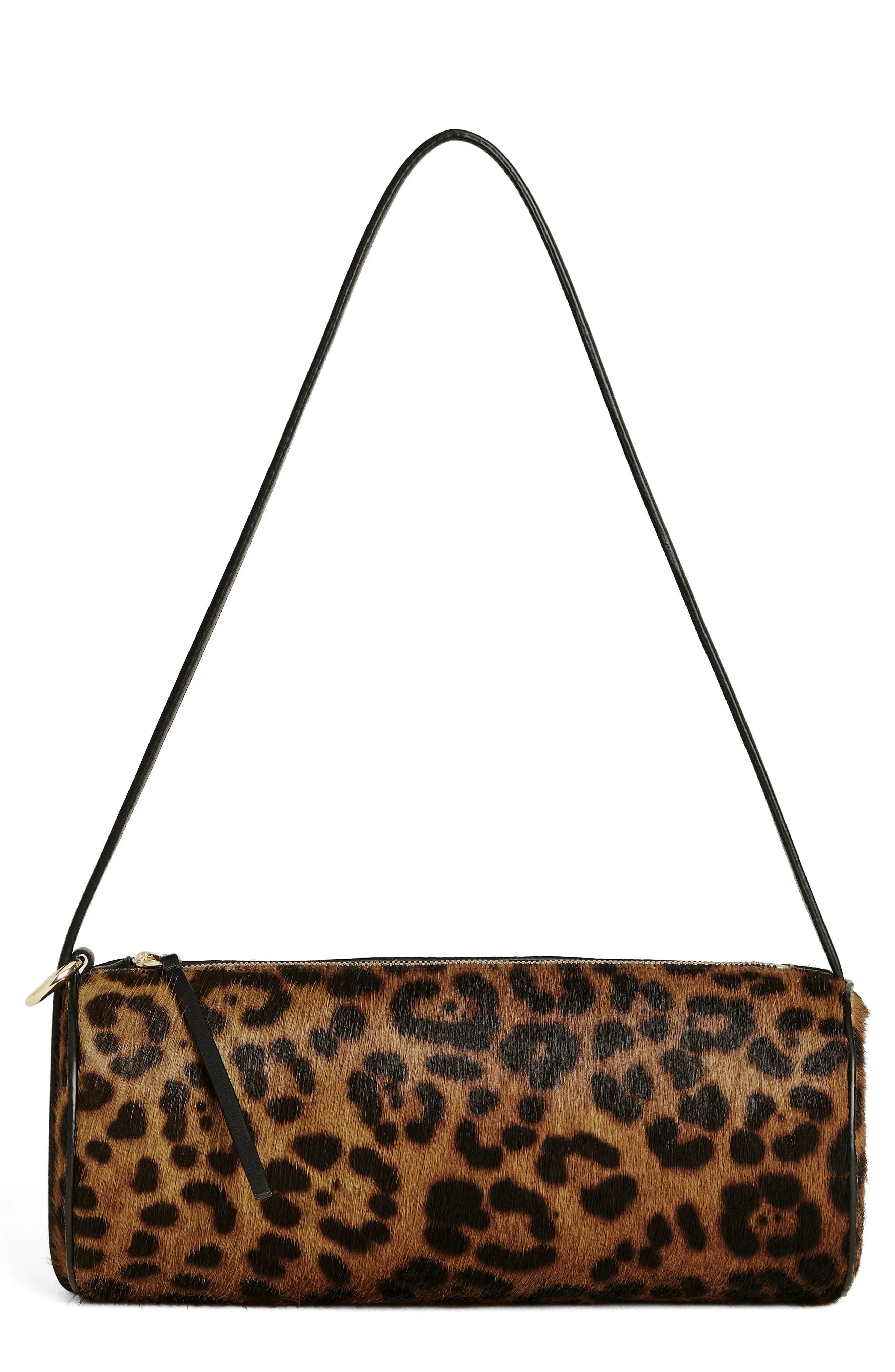 Reformation Simona Genuine Calf Hair Cylinder Shoulder Bag (Women) | Nordstrom | Nordstrom