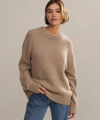 Jenni Kayne Women's Cashmere Oversized Crewneck Top Size 2X-Large | Jenni Kayne
