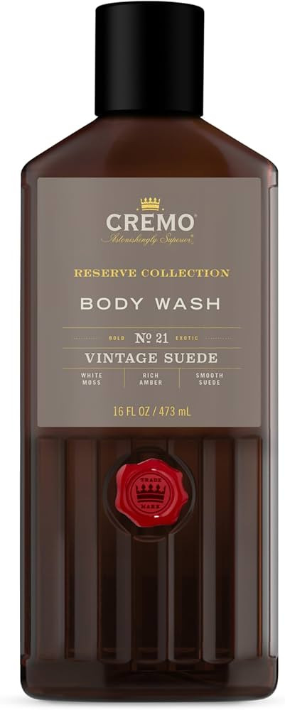 Cremo Rich-Lathering Vintage Suede Body Wash for Men, A Vintage Suede with Notes of White Moss an... | Amazon (US)
