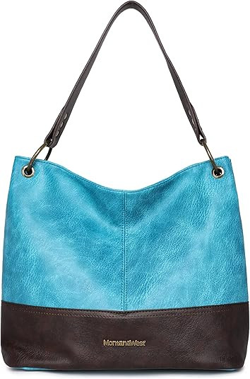 Amazon.com: Montana West Large Hobo Bag Leather Purses and Handbags for Women Top Handle Shoulder... | Amazon (US)