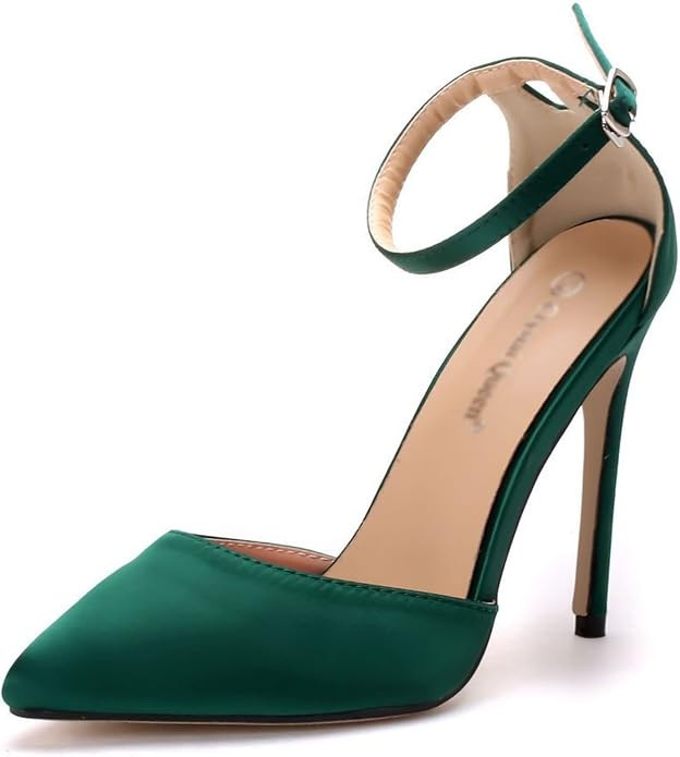 Women's Sandals Heel Pointed High-heeled Sandals Trade Large Banquet Shoes Thin Stage Silk And Sa... | Amazon (US)