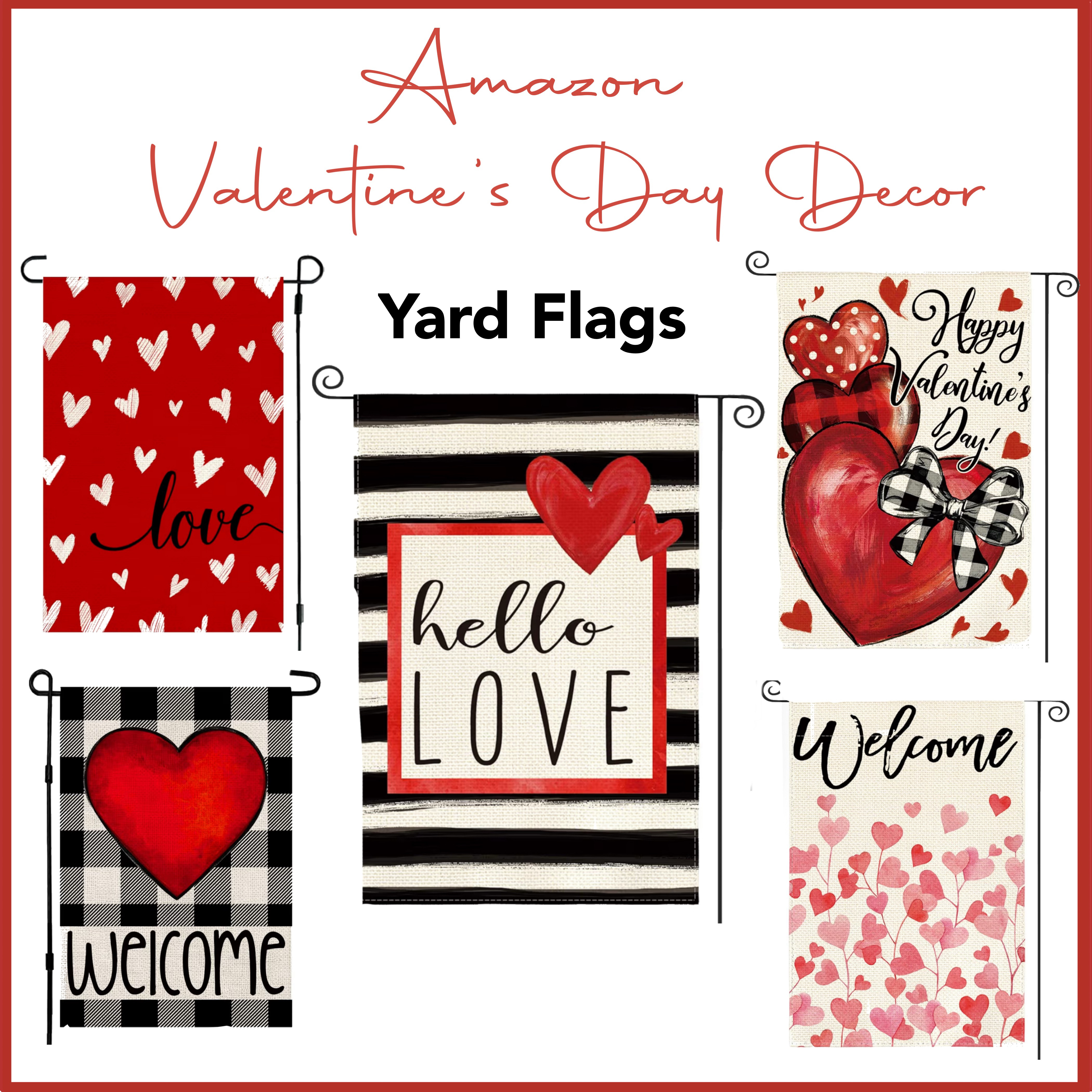 Amazon's Valentine's Day Decor ❤️❤️❤️
Frontyard Flags 

#Lauraporterdesigns #amazon #amazonhome #amazonvalentine #valentinesday #valentinesdecor #yardflags #frontyardflags #ltk 

 

#LTKValentine #LTKSeasonal #LTKHome