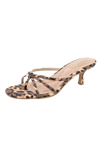 BCBGeneration Women's Atlas Kitten Heel Sandal, Cheetah | Amazon (US)