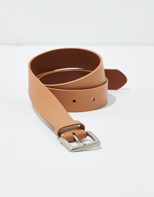 AEO Square Buckle Leather Belt | American Eagle Outfitters (US & CA)