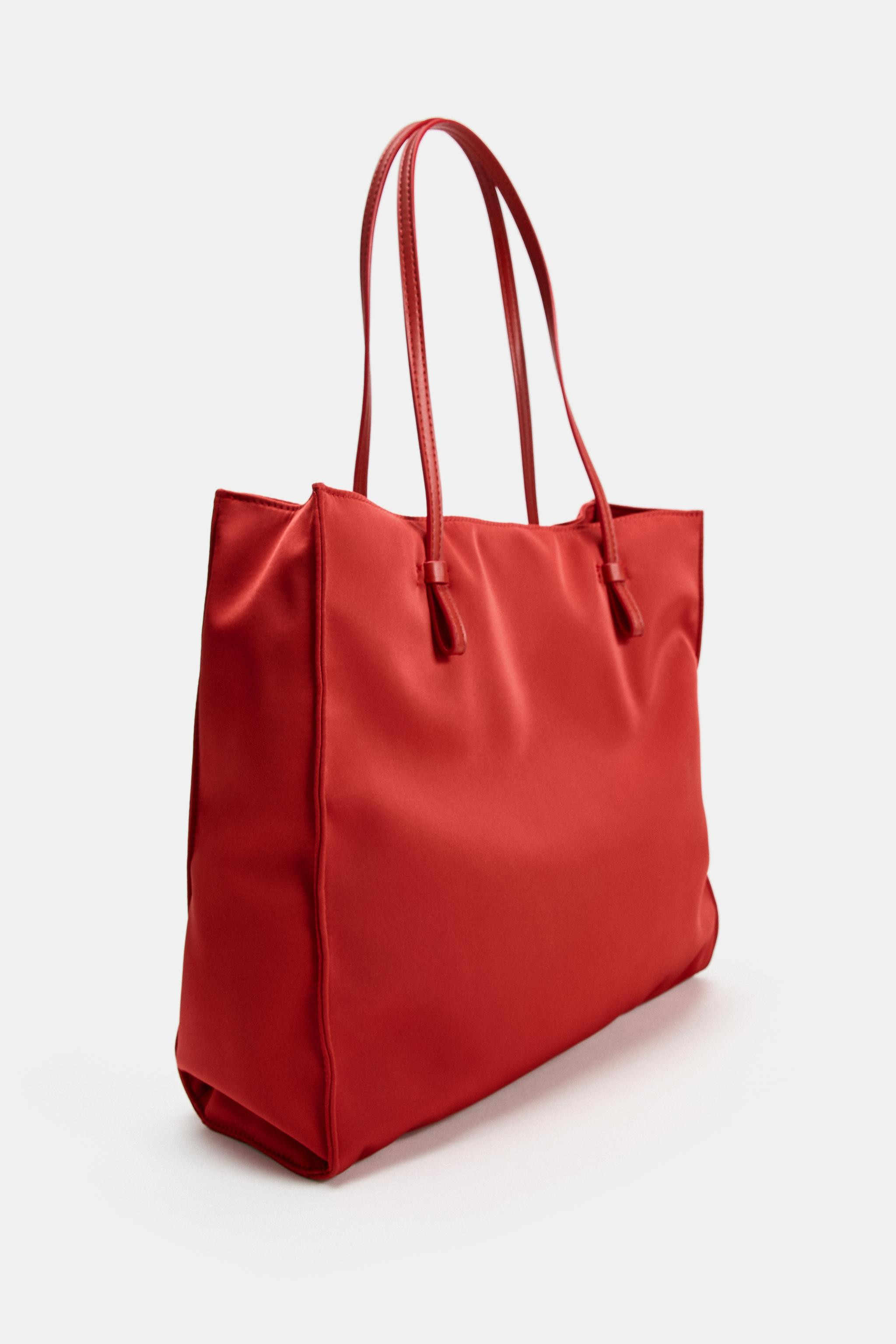 SATIN SHOPPER BAG | Zara US