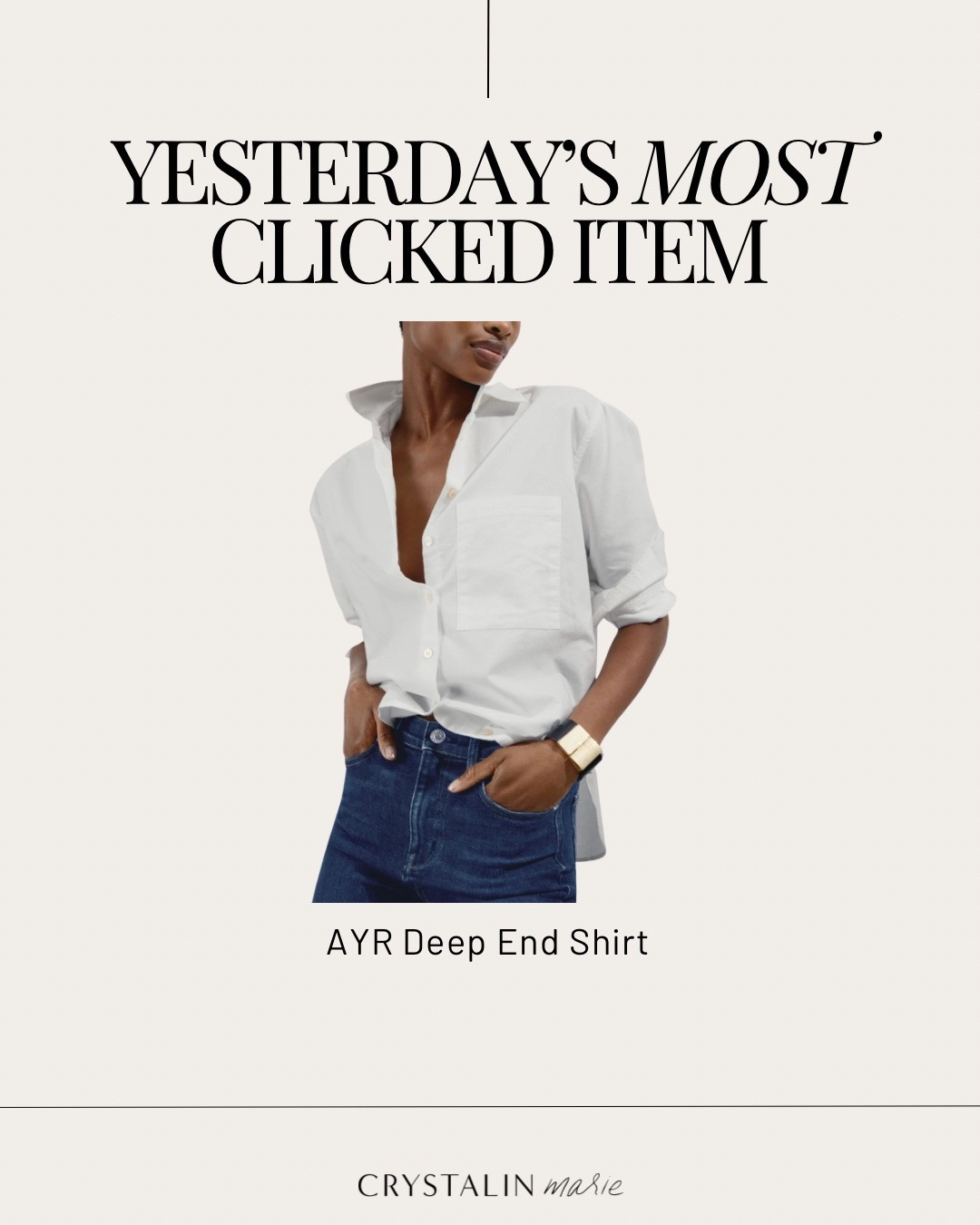 AYR Deep End Shirt xs- my holy grail white button down. Perfect weight, drape, fit.