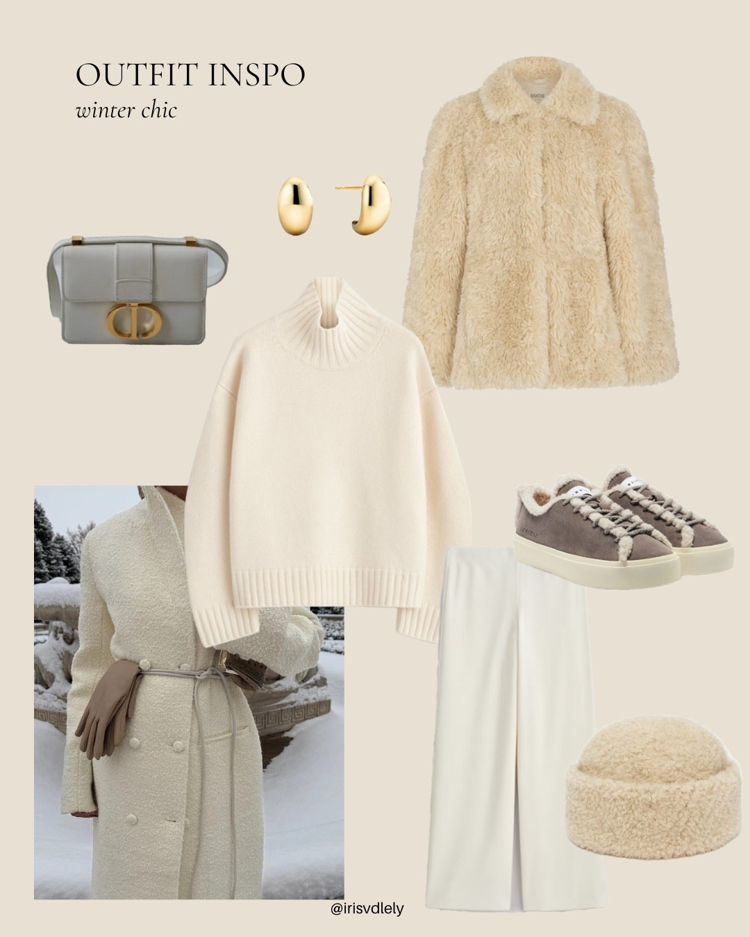 Cosy white winter look with sheer details. Bag is vintage from The Classic Edit 

#LTKwinter #LTKstyletip #LTKeurope