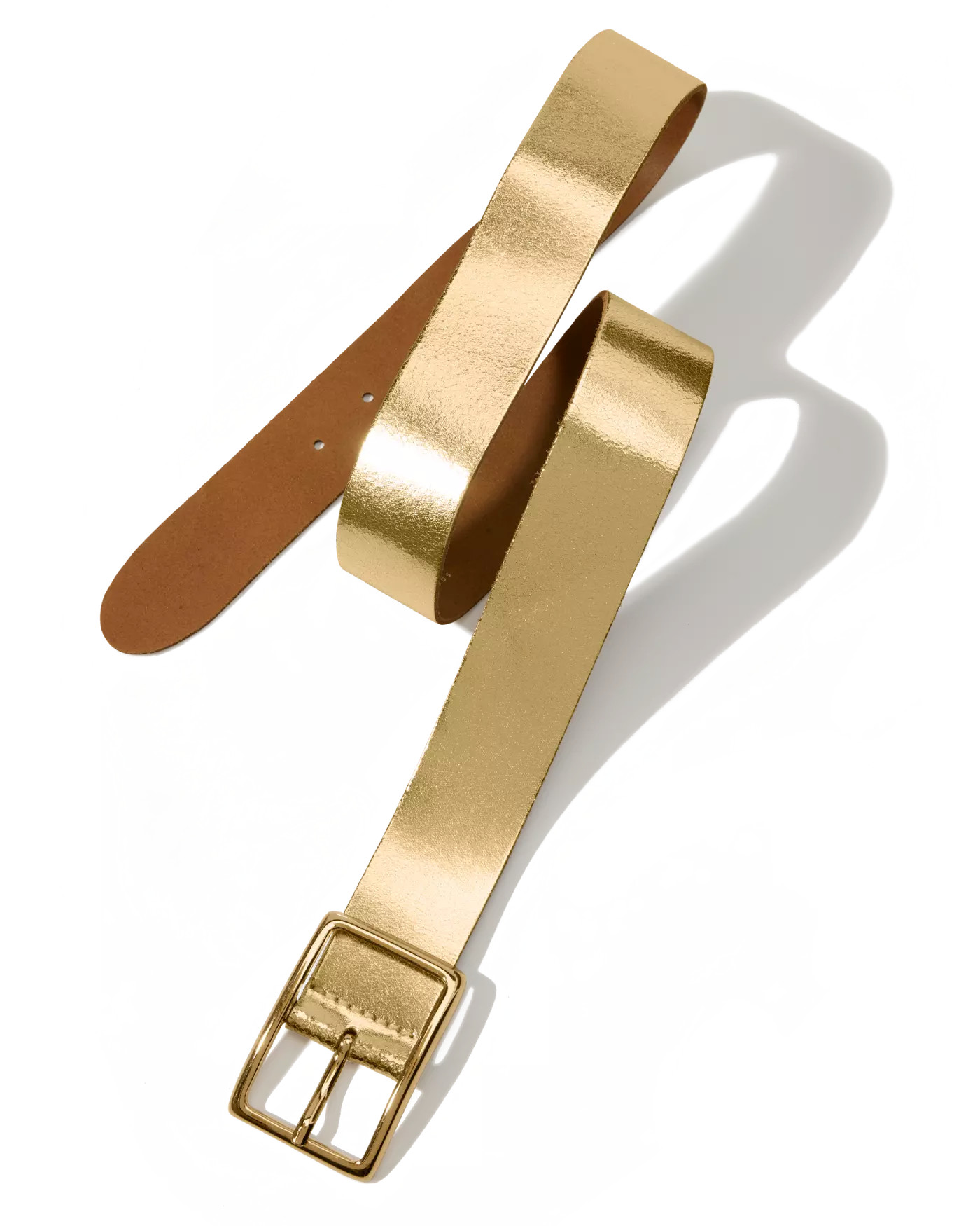 Modern Classic Leather Belt - Gold | Boston Proper | Boston Proper