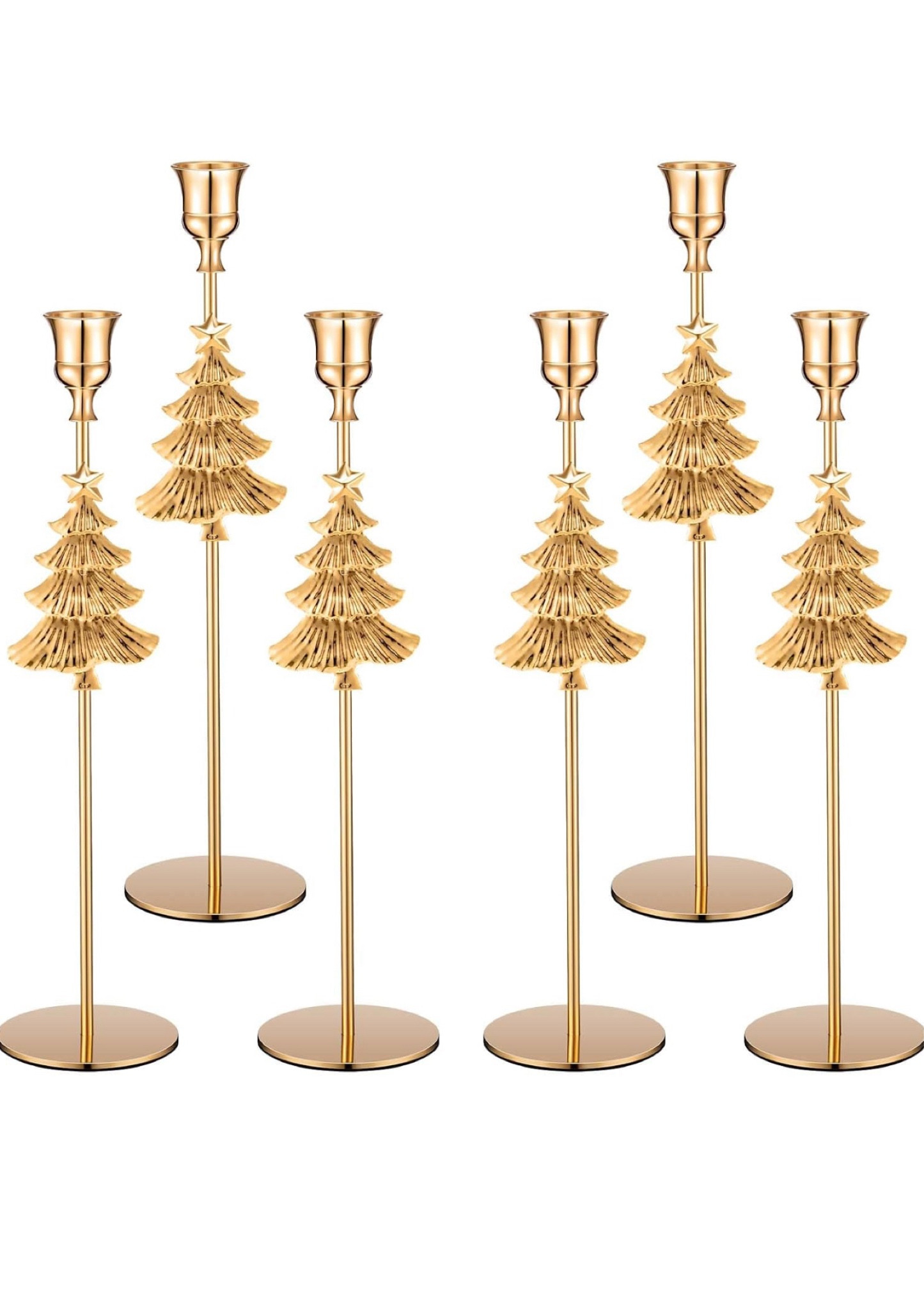 Gold Christmas tree candlestick holders, Christmas decor, centerpiece 

#LTKHome #LTKHoliday #LTKGiftGuide