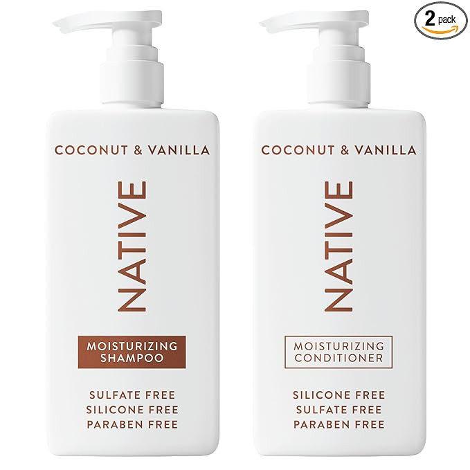 Native Coconut & Vanilla Shampoo and Conditioner Contain Naturally Derived Ingredients | All Hair... | Amazon (US)