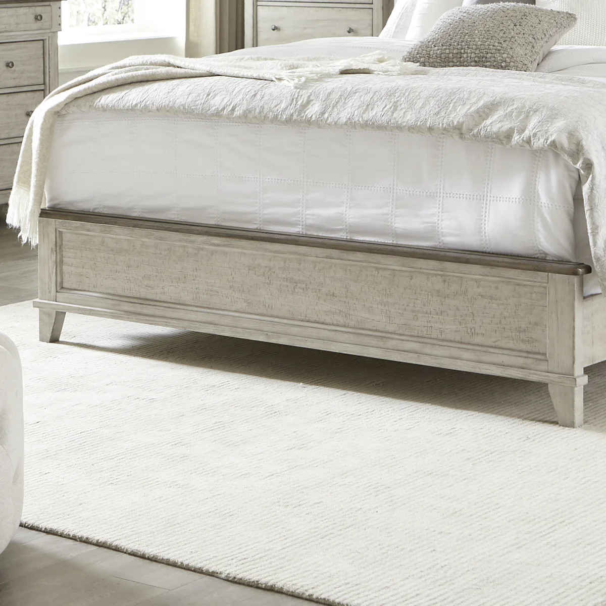 Cathleen Mantle Bed, Dresser & Mirror, Two Nightstand Bedroom Set | Wayfair North America