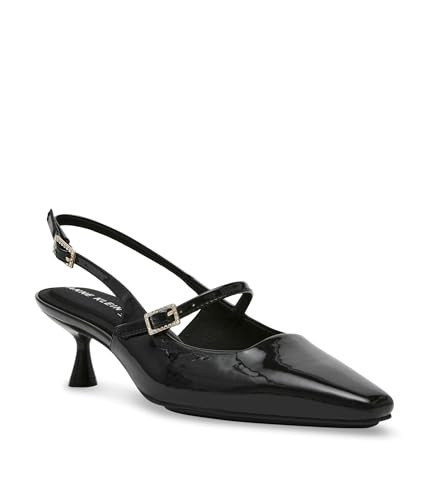 Anne Klein Women's Tyra Pump, Black Patent, 5.5 | Amazon (US)