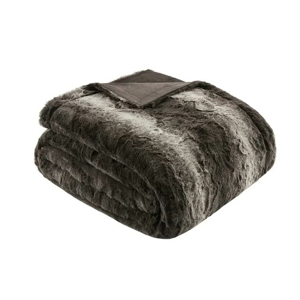 Home Essence Marselle Oversized Luxuriously Soft Faux Fur Throw, 60x70", Brown - Walmart.com | Walmart (US)