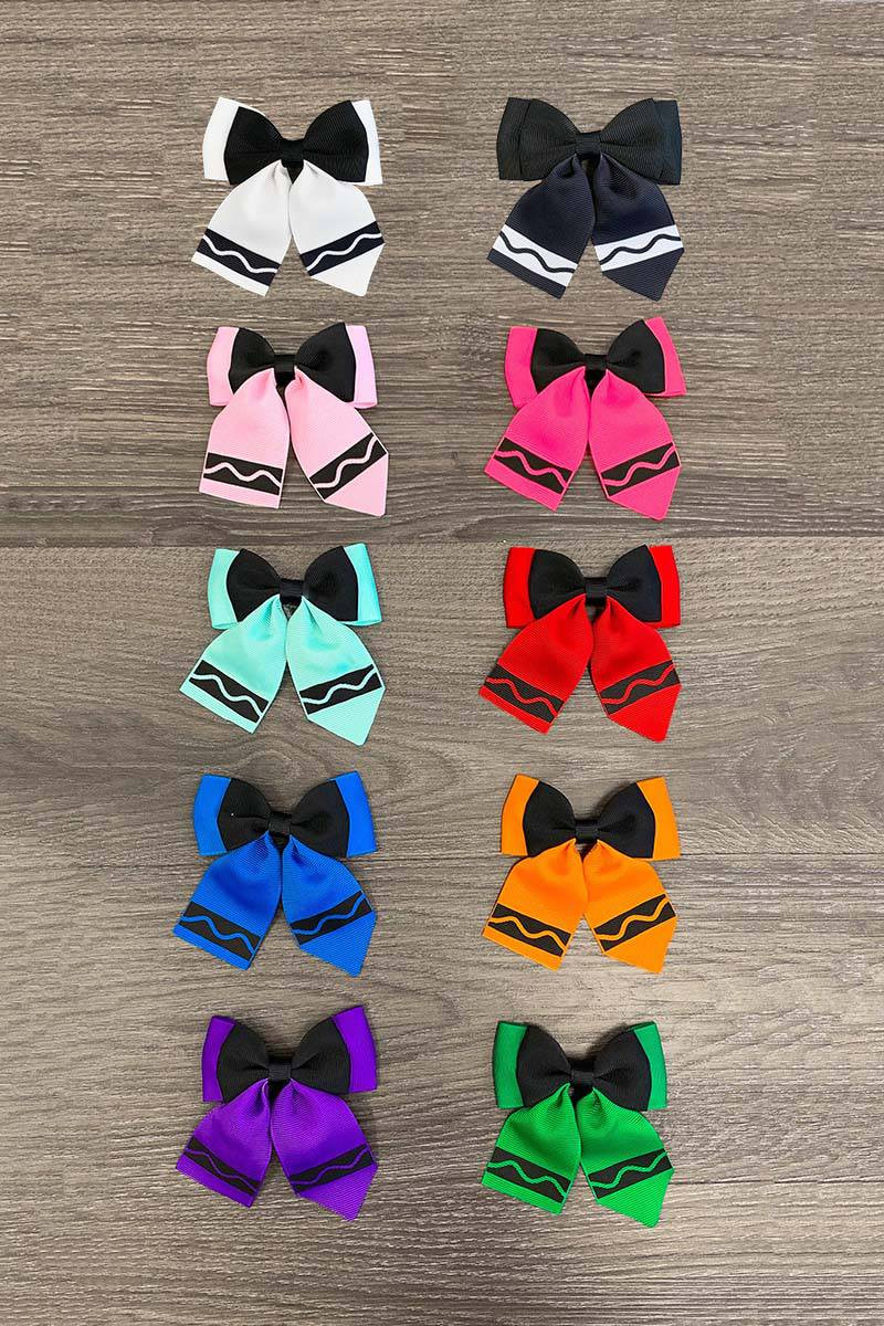 Crayon Trendy Bows | Sparkle In Pink