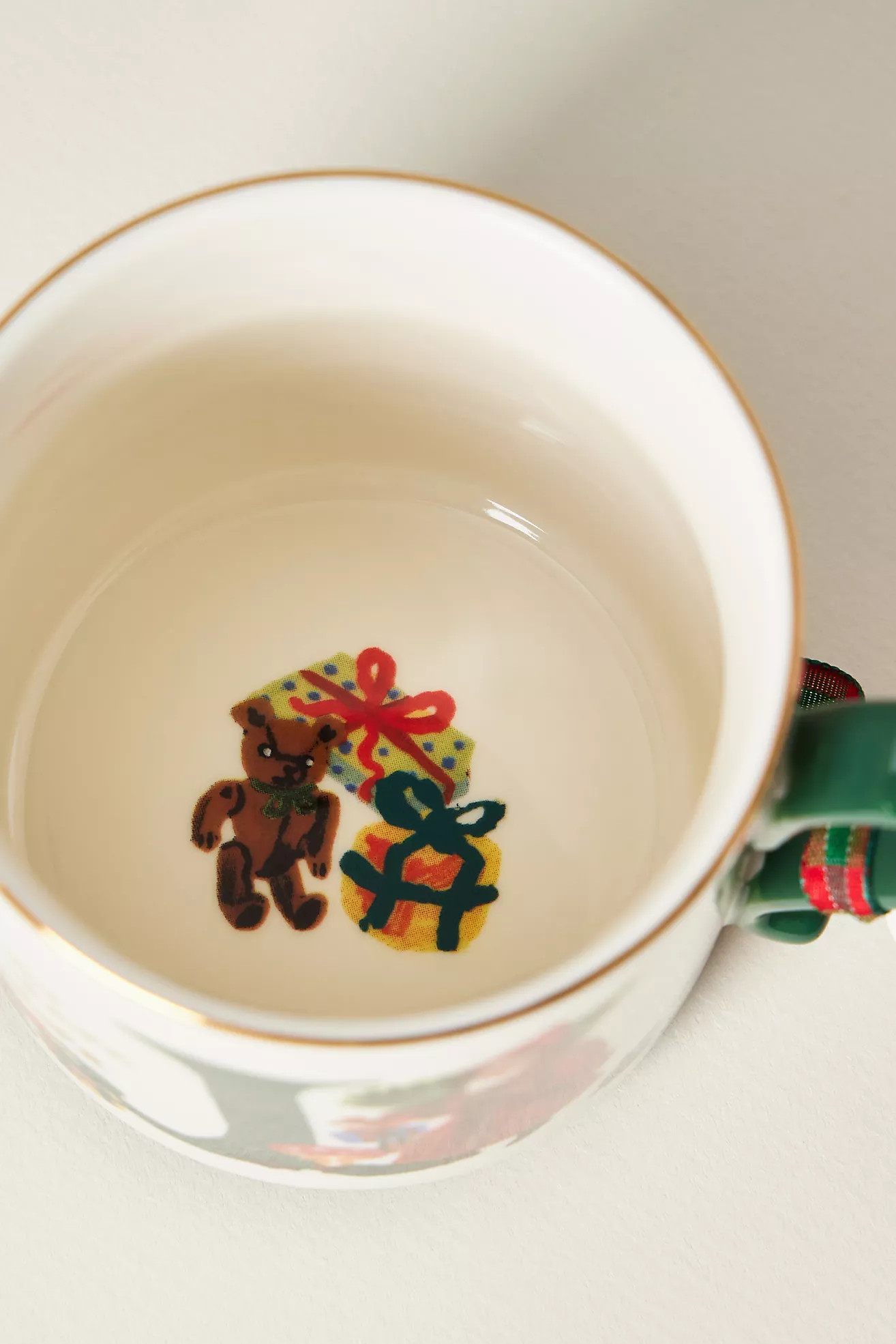 Nathalie Lete Stoneware Holiday Monogram Mug | Anthropologie (US)