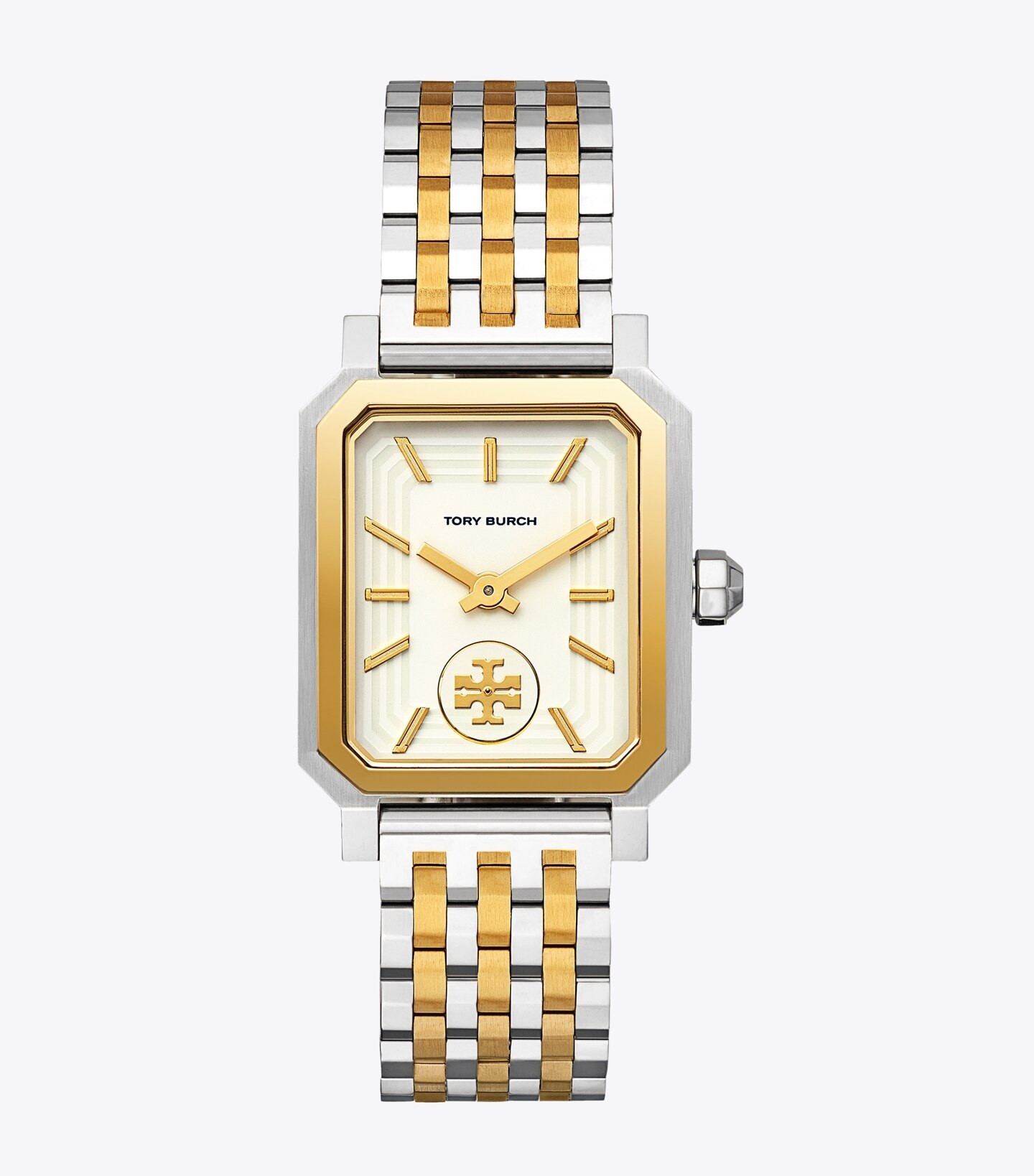 Robinson Watch, Two-Tone Gold/Stainless Steel/Cream, 27 X 29 MM: Women's Designer Strap Watches |... | Tory Burch (US)