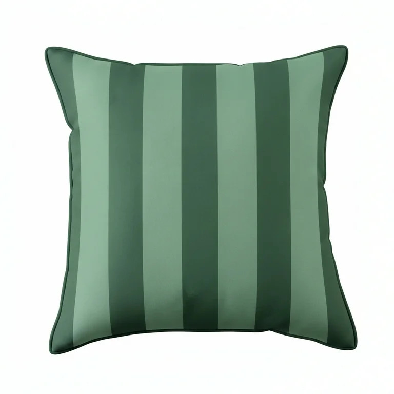 Mainstays 16 in x 16 in Green Cabana Outdoor Pillow,  Green | Walmart (US)