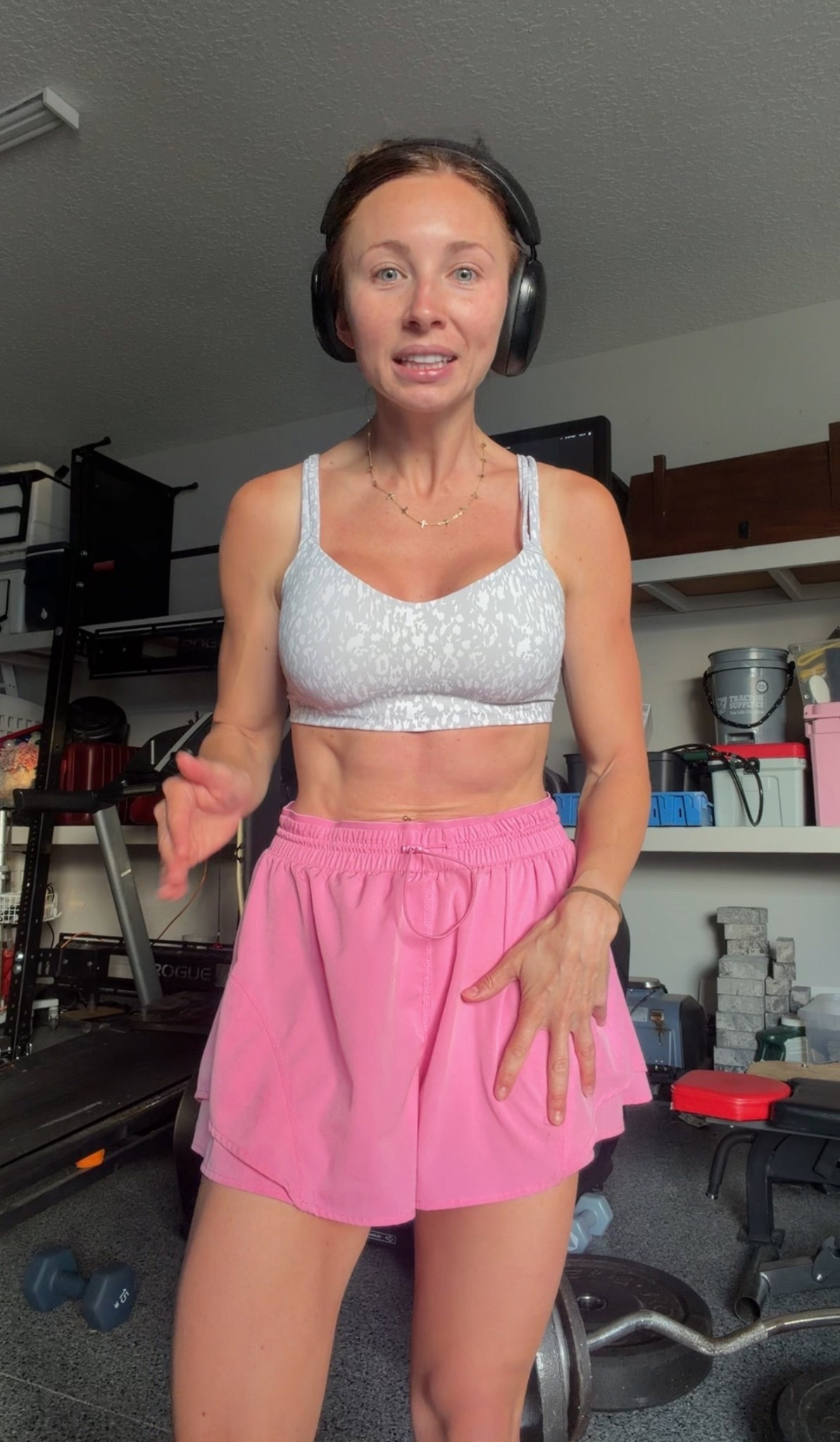 Walmart activewear for this morning’s workout. Wearing XS top and bottom.￼ 

#LTKfitnessgoals #LTKActive #LTKmorningroutine