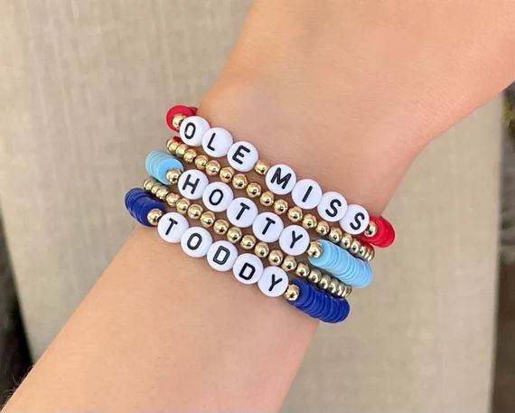 Ole Miss Graduation Gift Ole Miss Bracelets Custom Game Day - Etsy | Etsy (US)