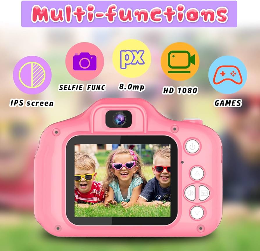 Seckton Upgrade Kids Selfie Camera, Christmas Birthday Gifts for Girls Age 3-9, HD Digital Video ... | Amazon (US)