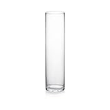 WGV Cylinder Glass Vase, 4" W x 16" H, [Size/Bulk Choices Available], Floral Container, Clear Candle | Amazon (US)