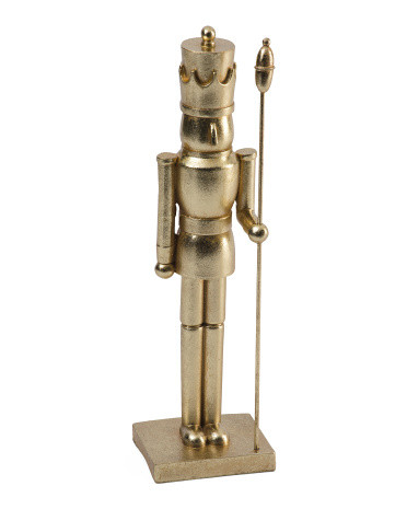 14in Gold Tone Nutcracker | Pillows & Decor | Marshalls | Marshalls