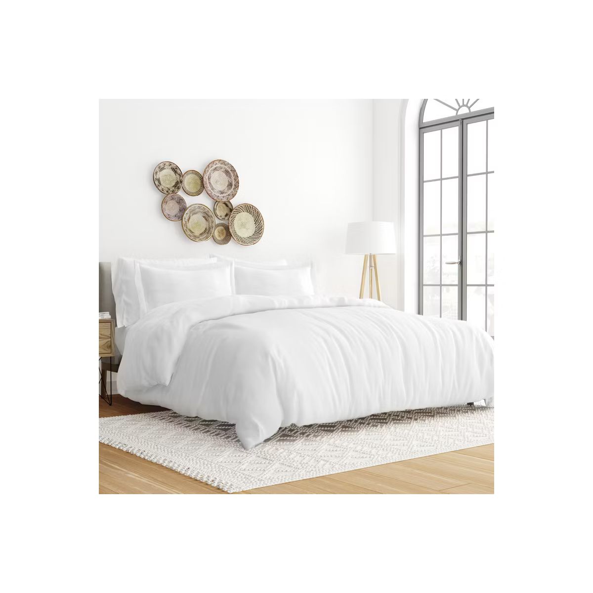 3 Piece Duvet Cover & Shams Set - Soft and Breathable, Double Brushed Microfiber, Wrinkle Free - ... | Target