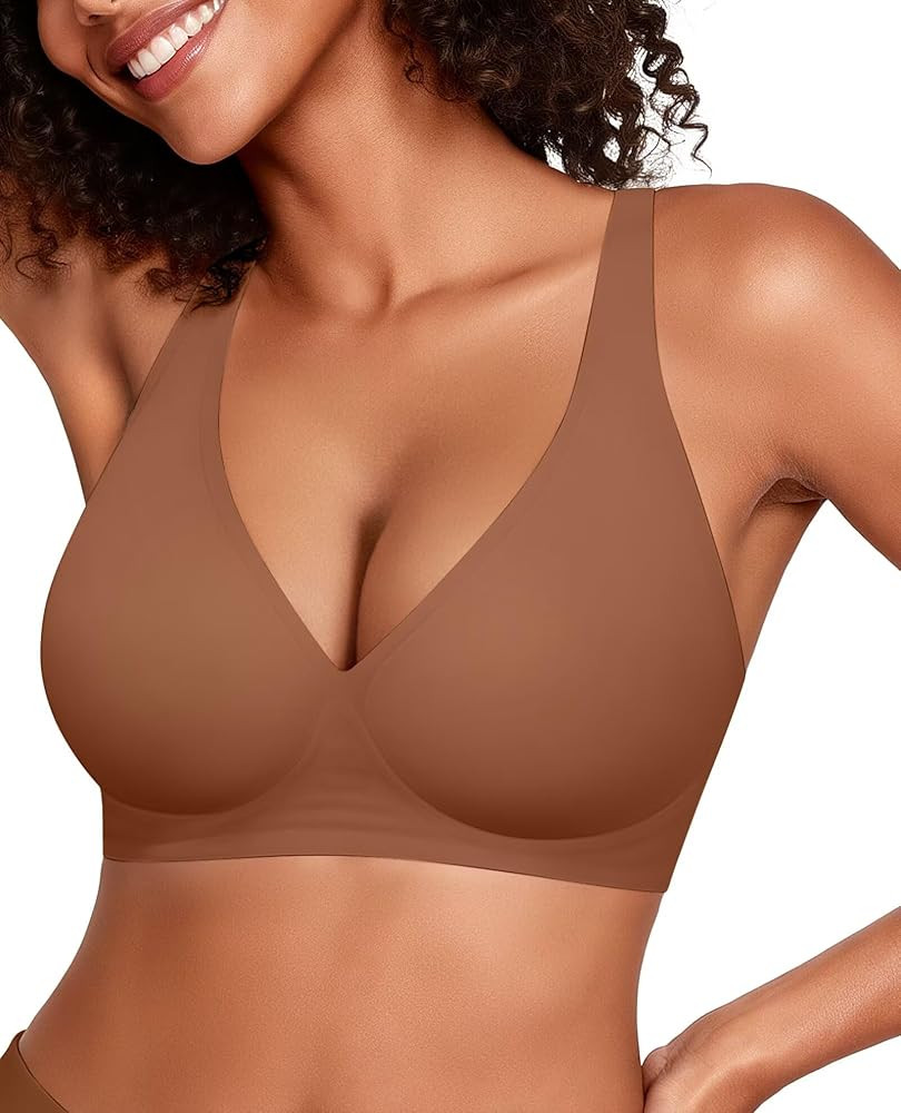 Vertvie Jelly Wireless Bras for Women, Push Up, T-Shirt Bras, Full Coverage Bralettes
        Sup... | Amazon (US)