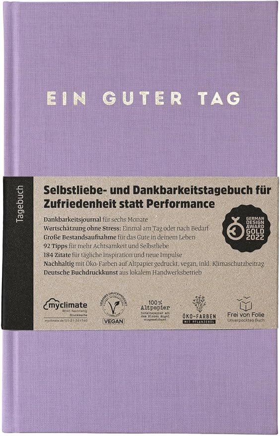 Ein guter Tag: Tagebuch für Selbstliebe und Dankbarkeit | Undatiert 184 Tage, Einführung in Sel... | Amazon (DE)