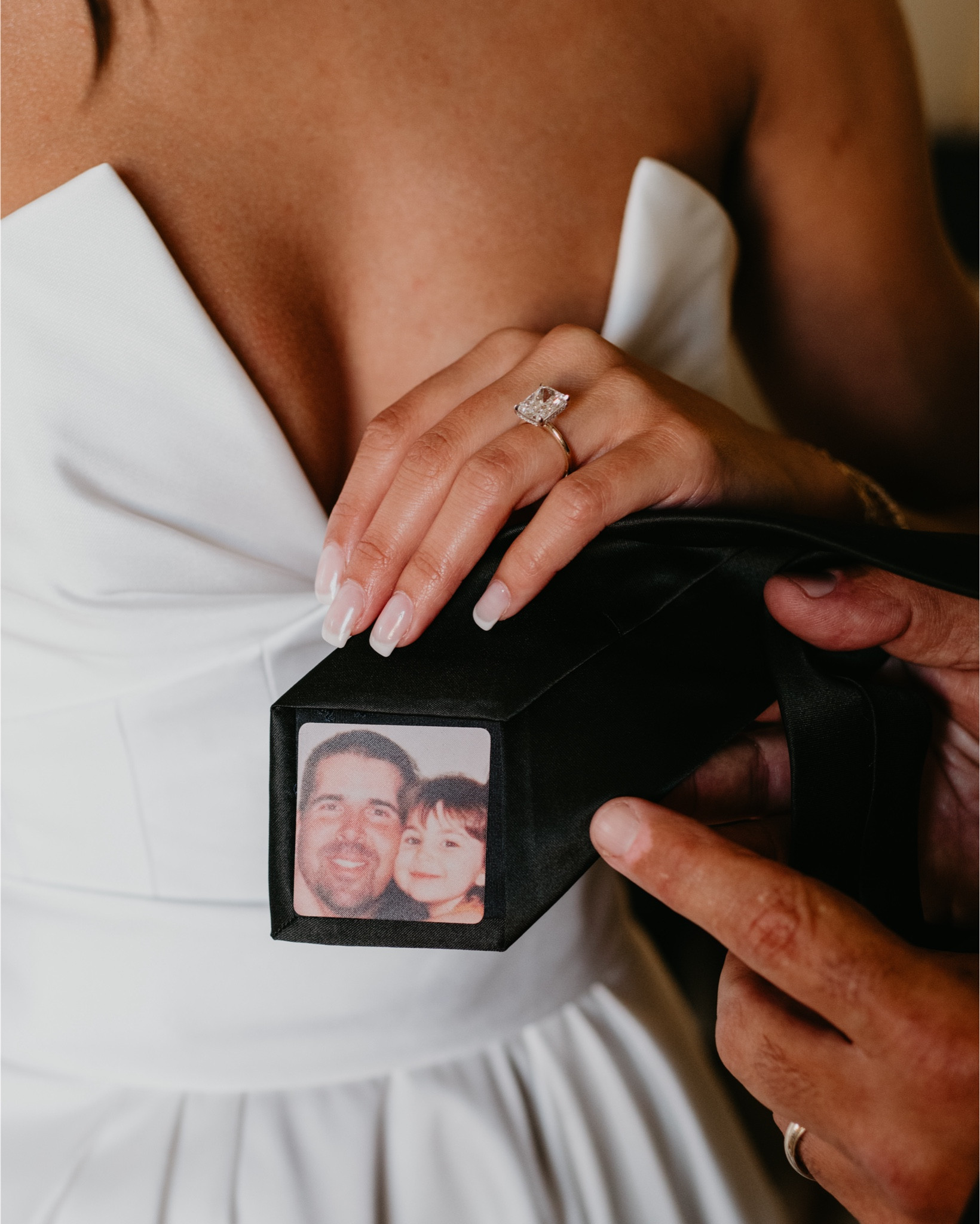 This is the father of the bride gift I got for my dad. He absolutely loved it! It is a sticker you place on the backside of a tie  The photo came out so clear and the seller was very responsive and accommodating. It came with 3 different sizes so you can pick which one fits the tie best! 

#LTKMens #LTKWedding #LTKFindsUnder50